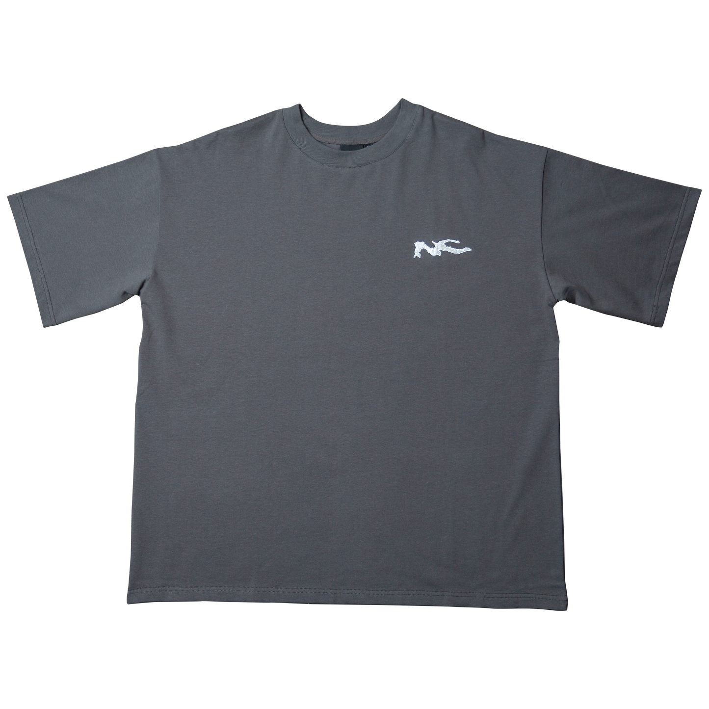 Grey Logo Blank Tee